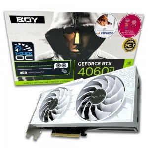 갤럭시 BOY 지포스 RTX 4060 Ti WHITE OC D6 8GB