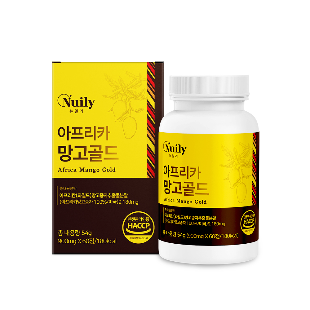 뉴일리 아프리카 <b>망고</b> 골드 900mg x 60정, 1개