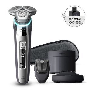 필립스 룸스프레이 증정SkinIQ 9000 전기면도기 S9985/59 크롬 실버 (N4)