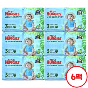 하기스 하기스 2025 네이처메이드 썸머 팬티 3단계 (공용) 60매 6팩