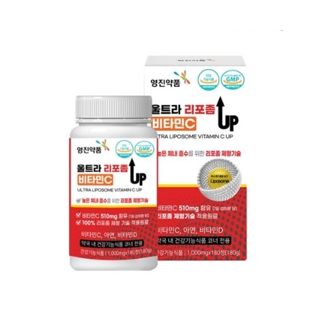 영진약품 울트라 리포좀 <b>비타민C</b> UP 1000mg x 180정, 1개