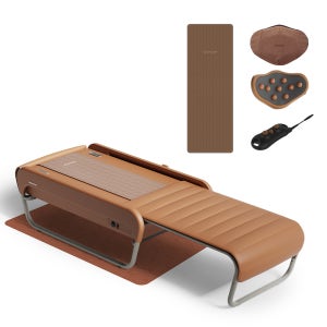 세라젬 더뉴 마스터 V4 CGM MB-1901 브라운 방문설치  척추 온열 9단계 강도 17가지 모드 복부진동도자 저소음 안마 매트 마사지기