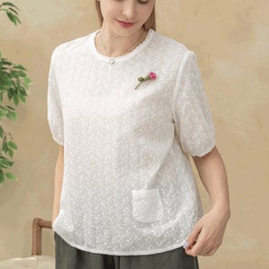 포미꽃레이스블라우스 [TS51039]