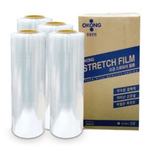 오공 스트레치 필름 포장용 랩 20mic x 500mm x 300m (4개입)