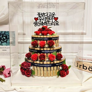 3단 용돈케이크[완제품] 머니홀더 100개, 나의꽃집