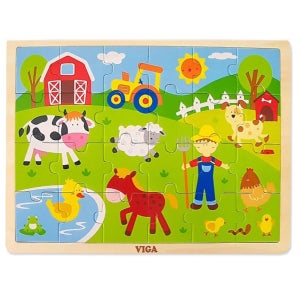 3세 4세 동물농장 그림퍼즐 맞추기 24p 모양찾기 아동