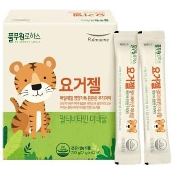 <b>풀무원로하스</b> 요거젤 (2개월분) 12g 60포 어린이 멀티비타민 <b>미네랄</b> 선물세트 프리미엄