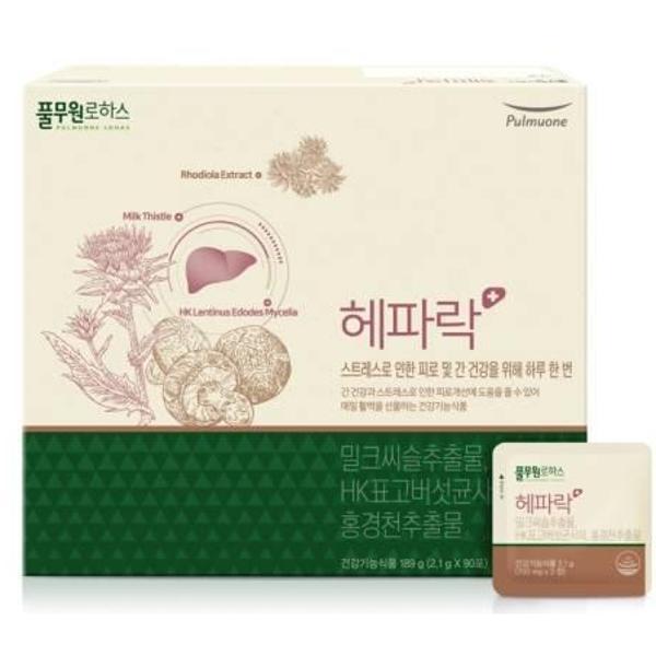 <b>풀무원로하스</b> 헤파락 플러스 (3개월분간건강/밀크씨슬) 2.1g 90포 선생님 부모님 거래처 인기있는 단체선