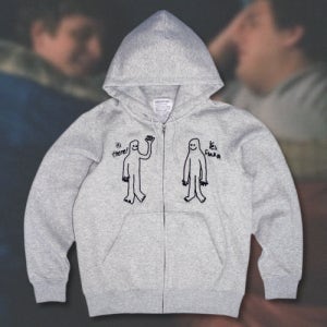 [미디엄스] Greetings Zip Up Hoodie - Gray (안부인사 집업 후드티) MDS25SSTOP05