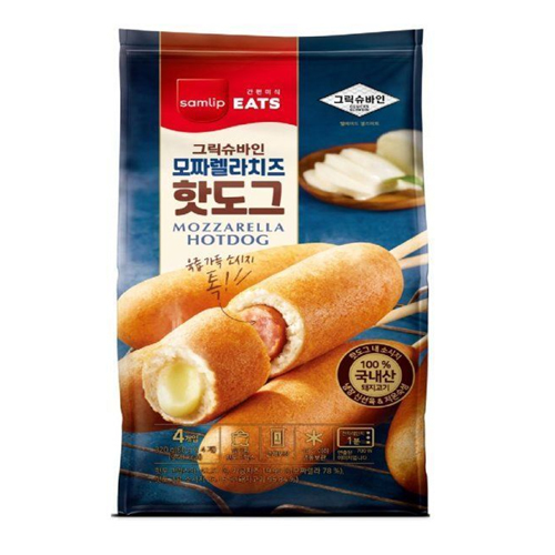 그릭슈바인 모짜렐라 치즈 핫도그