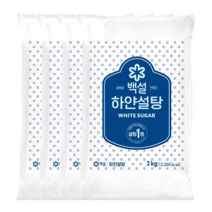 백설 백설 하얀 설탕 3kg 4봉