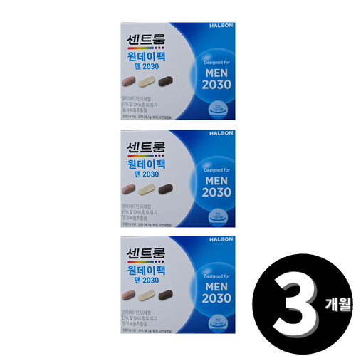 센트룸 원데이팩 맨 <b>2030 남자</b> 종합 멀티 비타민 총 3개월분