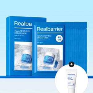 [리얼베리어] 아쿠아 수딩 크림 마스크 10매 (증정 익스트림 크림 25ML) 5001100831