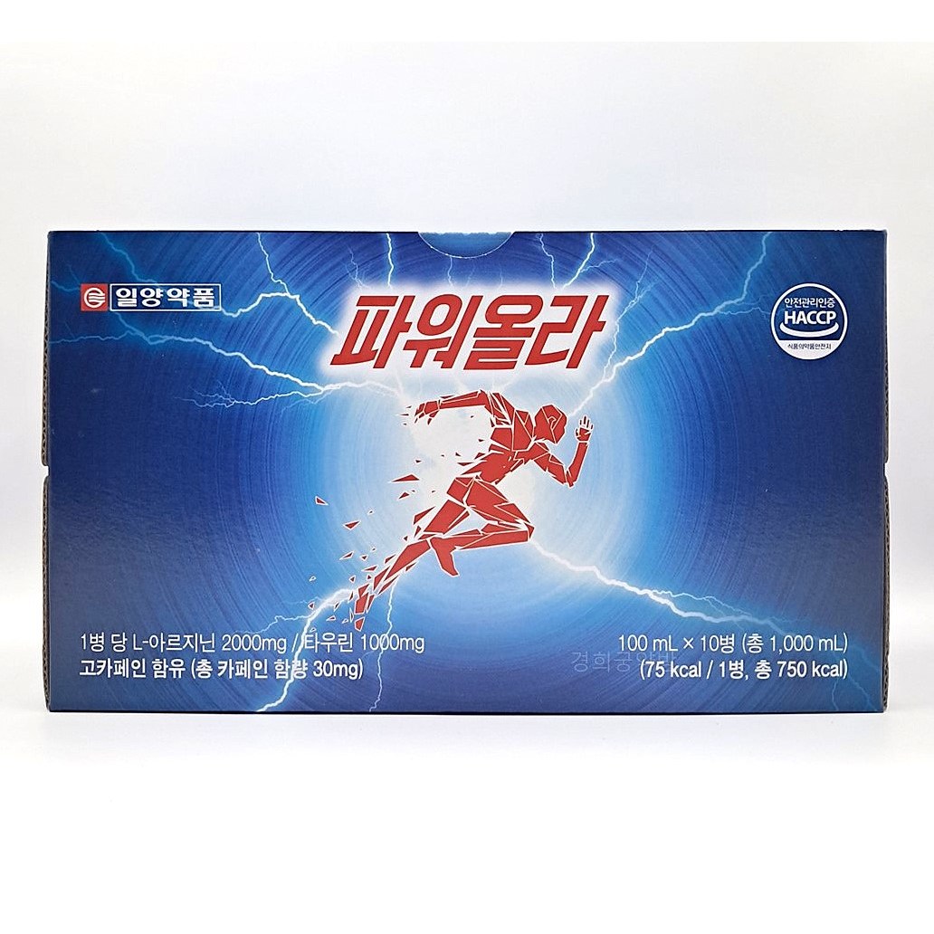 일양약품 파워<b>올라</b> 1박스 (총 10병) 아르기닌 <b>타우린</b> 강력 피로회복  100ml