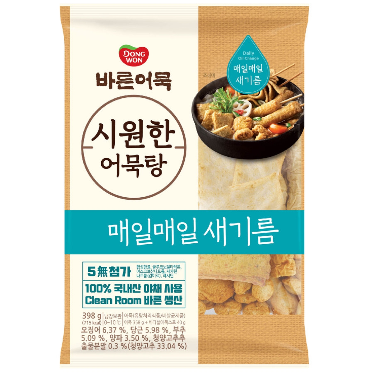 동원에프앤비 동원 <b>바른</b>어묵 시원한 어묵탕 398g, 1개