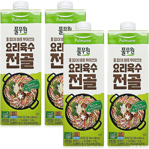<b>풀무원</b> 요리육수 전골 1000mlx1ea 4개