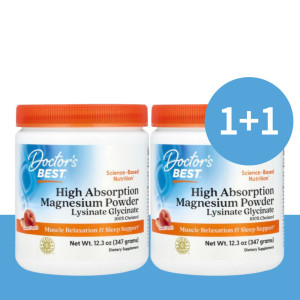 닥터스베스트 <b>마그네슘</b> 글리시네이트 Magnesium <b>복숭아 맛</b> <b>파우더</b> 347g(1+1)