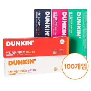 던킨 던킨 네스프레소 호환용 캡슐커피 5종 100개입 골라담기 (에스프레소/센트럴파크/첼시바이브/디카페인 등)