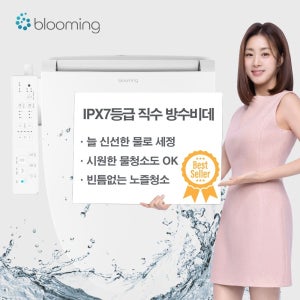 블루밍 25년형 방수등급 IPX7 직수 방수비데 필터가 필요없는 WB-D611PLUS -안심세척 항균변좌-