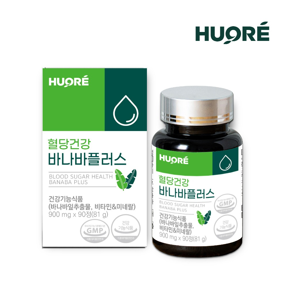 내츄럴<b>가이아</b> <b>혈당</b>건강 바나바 플러스 90정 3개월분 바나바잎 추출물
