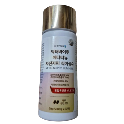 닥터바이투 메타티뉴 차전자피 식이섬유 500mg 총 30g 하루 한번 2정  2개  60정