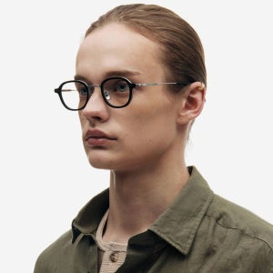 프로젝트프로덕트 안경 HM24 C1WG 블랙 둥근사각 티타늄 안경테