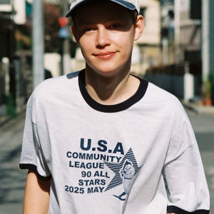 [곤니치와봉쥬르] 링거 스포르팅 티(애쉬) CB25SRSTWN