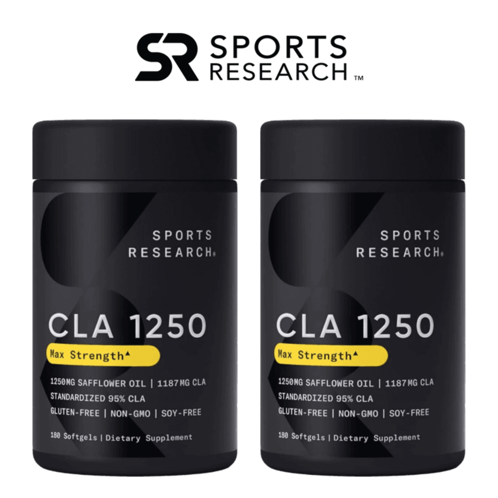 스포츠리서치 <b>공액리놀레산</b> CLA 1250mg 180정 2세트