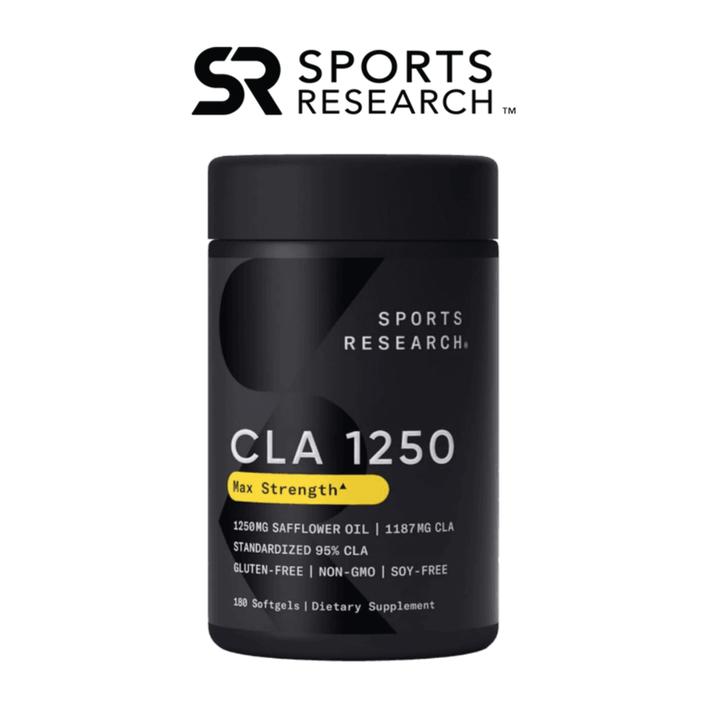 스포츠리서치 <b>공액리놀레산</b> CLA 1250mg 180정