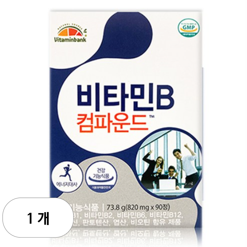 <b>비타민뱅크</b> 비타민B 컴파운드  90정  1개