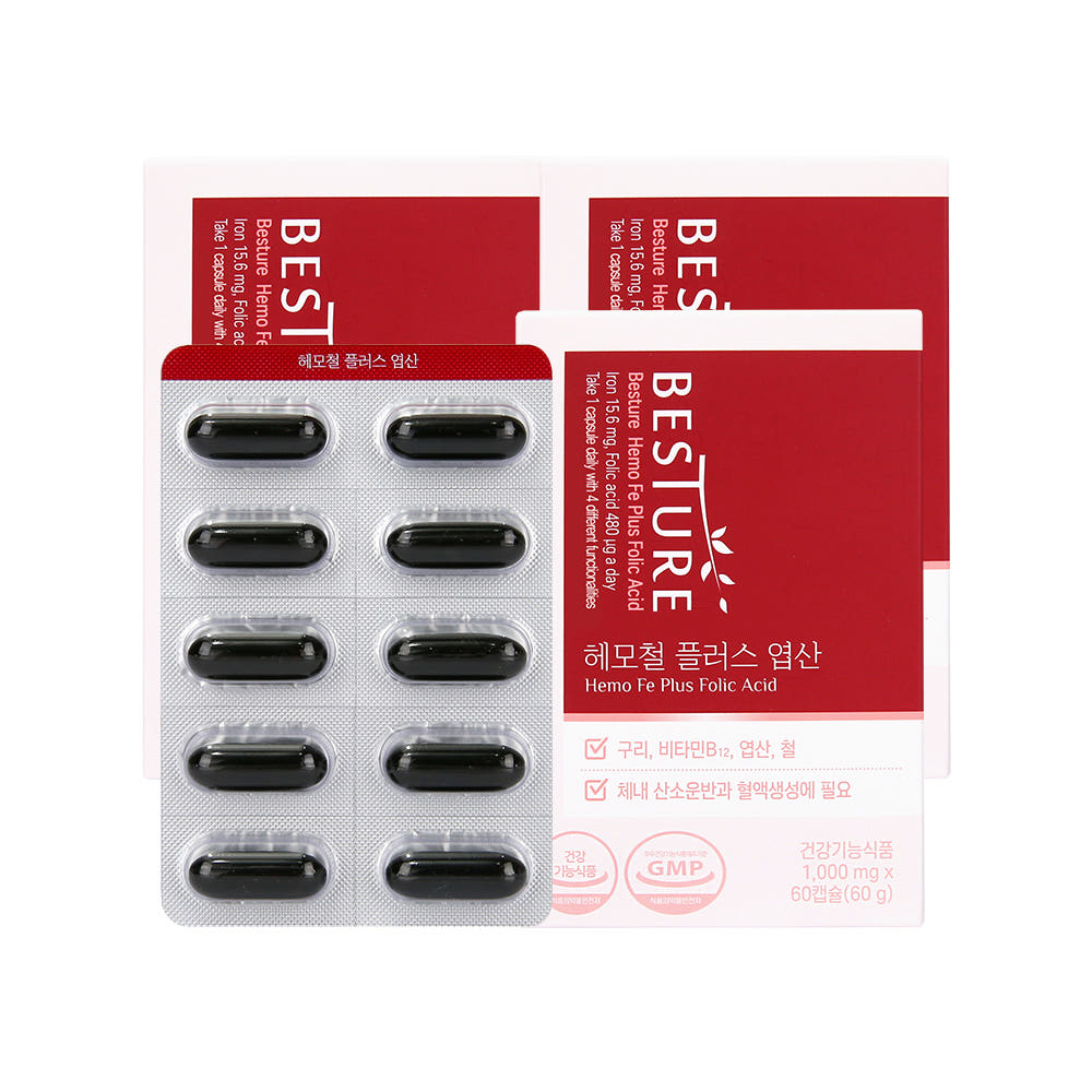 베스처 헤모철 플러스 <b>엽산</b>  1개