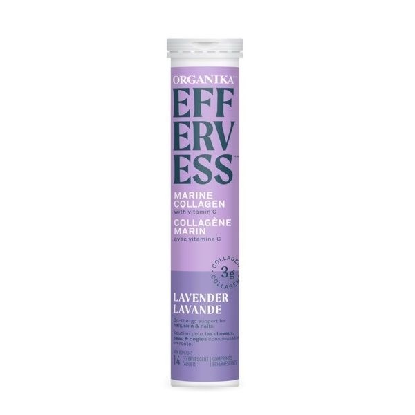 <b>오가니카</b> 타먹는 <b>콜라겐</b> 피지(Fizzy) <b>콜라겐</b> 워터 14정 라벤더