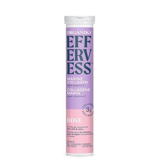 <b>오가니카</b> 타먹는 <b>콜라겐</b> 피지(Fizzy) <b>콜라겐</b> 워터 14정 로즈