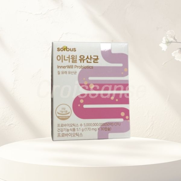 <b>소버스</b> 이너윌 질 유래 유산균 프로바이오틱스 1박스 (30캡슐) 548558  1개