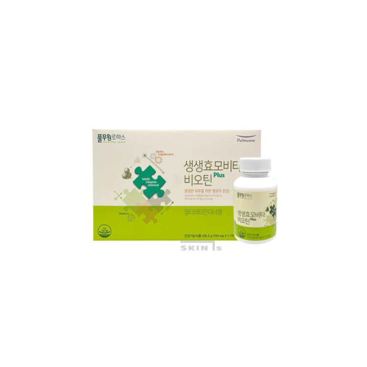 <b>풀무원로하스</b> 생생효모비타 비오틴 Plus 3개월분 멀티비타민<b>미네랄</b>