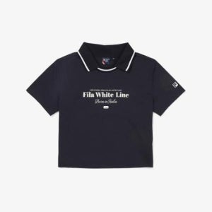 [ 롯데백화점 ][휠라] 테니스 라이프 뉴크롭 카라 티셔츠 FS2TSF2362F_INA