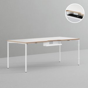 데스커 1800x800 컴퓨터 책상 2.0 DSDBB1808  화이트