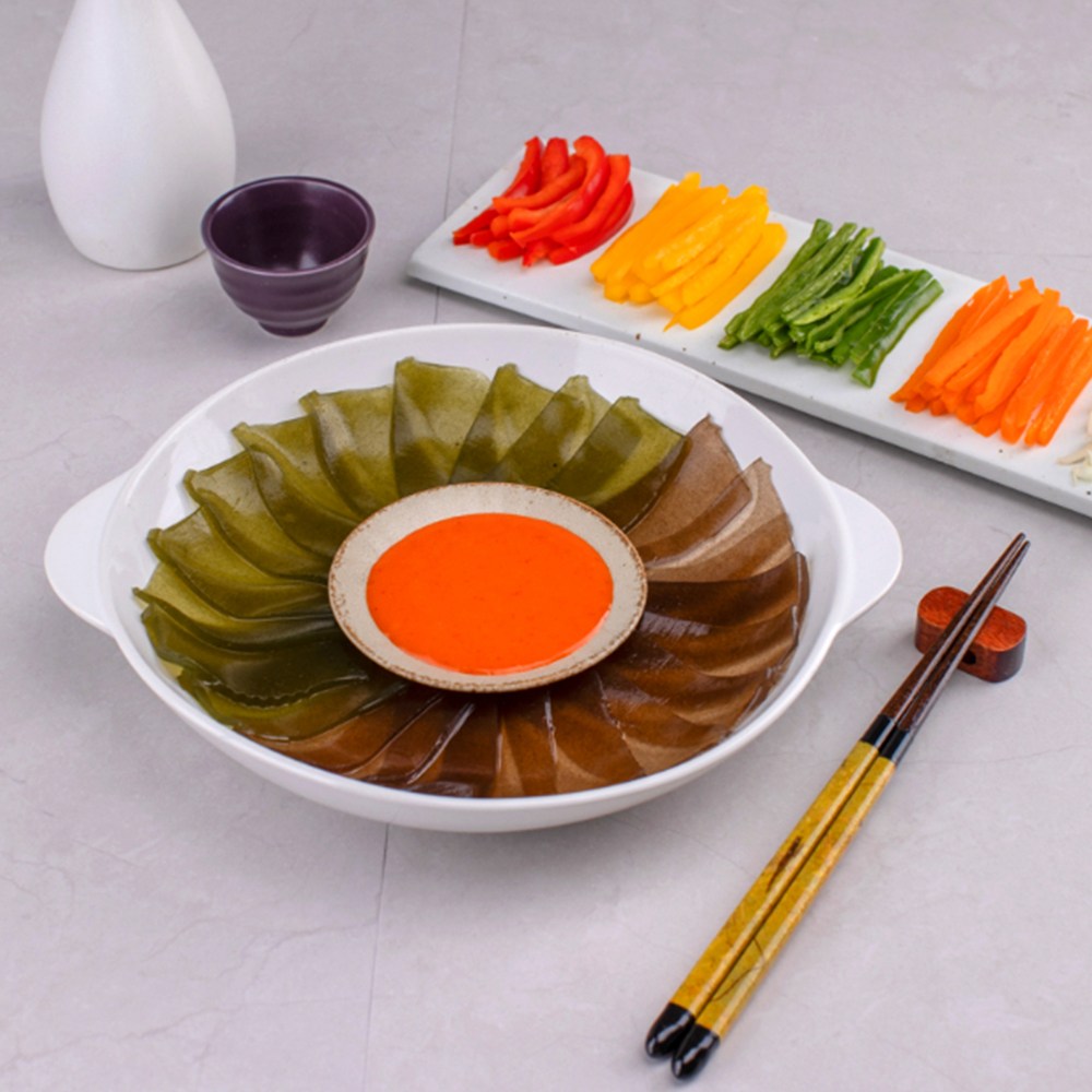 [송테이스트] 다이어트 간편식 식단 건강식 저칼로리 비건 톳묵 200g 5개 (소스 포함)