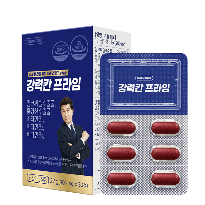 그린스토어 <b>강력칸</b> 프라임 30정 피로한 간을 위한 맞춘 건강기능식품  1개