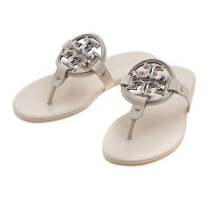 토리버치 메탈 밀러 소프트 여성 샌들 뉴크림