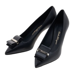 페라가모 여성 더블 보우 펌프스 WINNIE 70 NERO 0754494 WINNIE 70 0754494