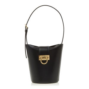 페라가모 간치니 트리폴리오 스몰 버킷 숄더백 블랙 21 1194 748442 NERO 0748442 여성 76551581