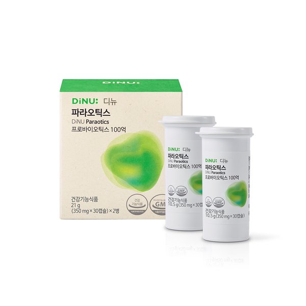 디뉴 디뉴 <b>파라오틱스</b> 유산균 파라 프로바이오틱스 (350mg x 60캡슐) 1박스