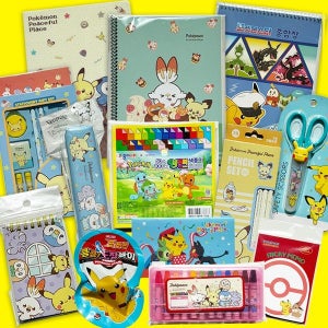 [갓샵] 포켓몬 종합 문구세트 학용품 선물 세트 피카츄 입학 어린이날 굿즈 [2종 문구 포켓몬스터 새학기 신학기 학생 졸업 캐릭터 템]