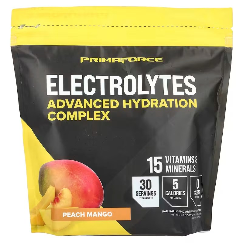 프리마포스 Electrolytes 이드레이션 컴플렉스 패킷 피치망고맛 전해질 드링크믹스 수분 <b>운동</b>중 더운날씨 스포츠 음주<b>전후</b>  1개  177g
