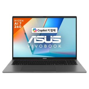 에이수스 2025 비보북 S 16 라이젠7  매트 그레이  16GB  512GB  Free DOS  M3607HA-RP024