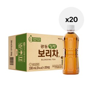 밀싹보리차/수염차/헛개차 그린(무라벨) 330ml 20입(택1)