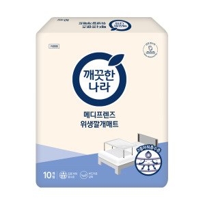 깨끗한나라 위생깔개매트 메디프렌즈위생매트10개10팩/봄날매트