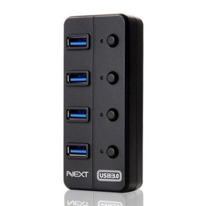 넥스트유 넥스트 4포트 USB3.0 허브 유전원 NEXT-704U3 Hlu