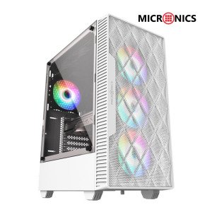 마이크로닉스 마이크로닉스 M60 메쉬 강화유리 미들케이스 화이트